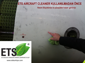 before aircraft cleaning surface motor top